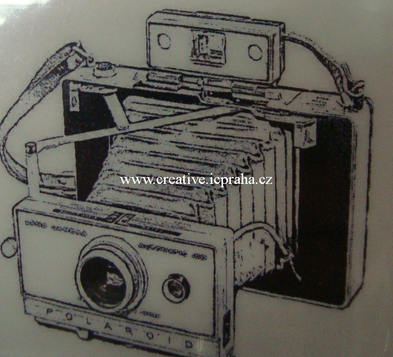razítka Cling Red - Polaroid 5,5x5cm